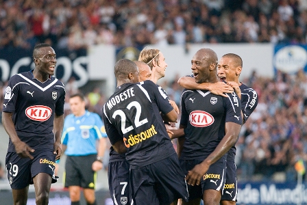 Match de ligue 1 des Girondins de Bordeaux face à Lorient au stade Chaban-Delmas