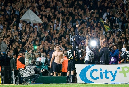 Match de ligue 1 des Girondins de Bordeaux face à Sochaux au stade Chaban-Delmas