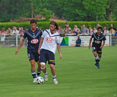Match d'entraînement des Girondins de Bordeaux au stade Alain Roche de Villenave d'Ornon